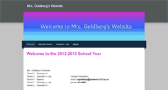 Desktop Screenshot of mrsgoldbergswebsite.weebly.com