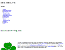 Tablet Screenshot of irish-dance.weebly.com