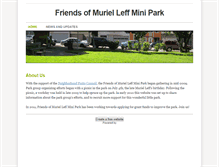 Tablet Screenshot of murielleffpark.weebly.com