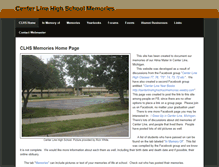 Tablet Screenshot of centerlinehighschoolmemories.weebly.com