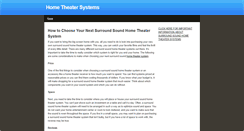 Desktop Screenshot of hometheatersystems.weebly.com