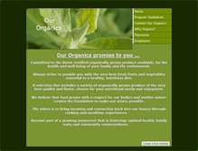 Tablet Screenshot of ourorganics.weebly.com