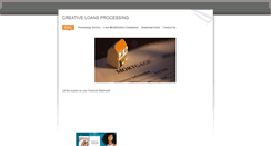 Desktop Screenshot of creativeloans.weebly.com