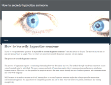 Tablet Screenshot of howtosecretlyhypnotizesomeone.weebly.com