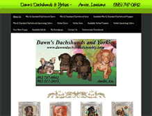 Tablet Screenshot of dawnsdachshunds.weebly.com