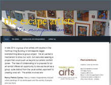 Tablet Screenshot of escapeartists.weebly.com