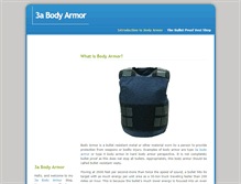 Tablet Screenshot of 3abodyarmor.weebly.com
