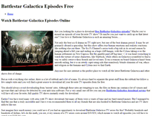 Tablet Screenshot of battlestar-galactica-episodes.weebly.com