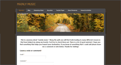 Desktop Screenshot of mainlymusic.weebly.com