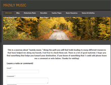 Tablet Screenshot of mainlymusic.weebly.com