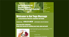 Desktop Screenshot of koiyogamassage.weebly.com