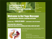 Tablet Screenshot of koiyogamassage.weebly.com