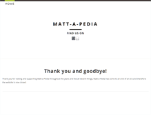 Tablet Screenshot of matt-a-pedia.weebly.com