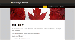 Desktop Screenshot of mrtharvey.weebly.com