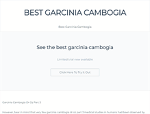 Tablet Screenshot of bestgarciniacambogias.weebly.com