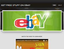 Tablet Screenshot of getfreestuffonebay.weebly.com