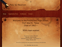 Tablet Screenshot of poly62reunion.weebly.com