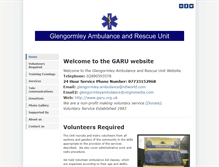 Tablet Screenshot of glengormleyambulance.weebly.com