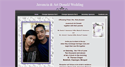 Desktop Screenshot of jhdwedding.weebly.com