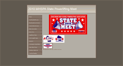 Desktop Screenshot of 2010whspastatemeet.weebly.com