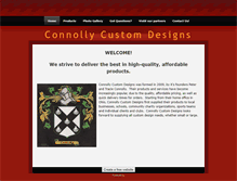 Tablet Screenshot of connollycustomdesigns.weebly.com