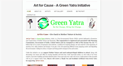 Desktop Screenshot of greenyatraartforcause.weebly.com