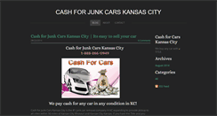 Desktop Screenshot of cashforjunkcarskansascity.weebly.com