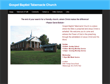 Tablet Screenshot of gospelbaptisttabernacle.weebly.com