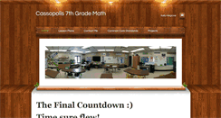 Desktop Screenshot of cassopolis7thgrademath.weebly.com