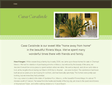 Tablet Screenshot of casacaralinde.weebly.com