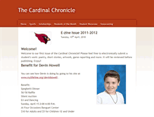 Tablet Screenshot of cardinalchronicle.weebly.com