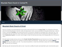 Tablet Screenshot of mountainrockchurch.weebly.com