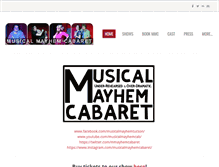 Tablet Screenshot of musicalmayhemcabaret.weebly.com