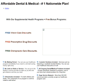 Tablet Screenshot of dentalplan.weebly.com