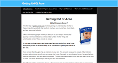 Desktop Screenshot of getting-rid-of-acne.weebly.com
