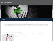 Tablet Screenshot of buyourwedding.weebly.com