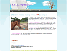 Tablet Screenshot of crdestinystables.weebly.com