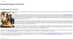 Desktop Screenshot of download-step-up-2-the-streets.weebly.com