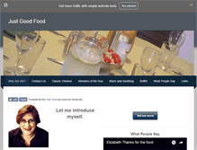 Tablet Screenshot of justgoodfood.weebly.com