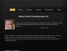 Tablet Screenshot of beckyknoldcontemporaryart.weebly.com