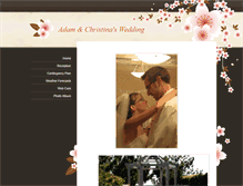 Tablet Screenshot of adamandchristinaswedding.weebly.com