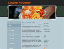 Tablet Screenshot of costumereference.weebly.com