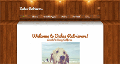 Desktop Screenshot of dukesretrievers.weebly.com