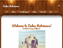 Tablet Screenshot of dukesretrievers.weebly.com