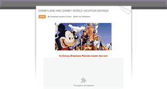 Desktop Screenshot of disneylandsavings.weebly.com