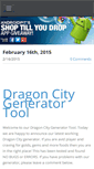 Mobile Screenshot of dragoncitygeneratortool.weebly.com