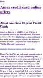 Mobile Screenshot of amricanexpresscreditcards.weebly.com