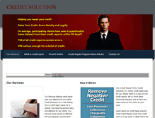 Tablet Screenshot of creditsolutionsinc.weebly.com