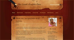 Desktop Screenshot of mscronksclass.weebly.com