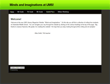 Tablet Screenshot of minds-and-imaginations-at-ums.weebly.com